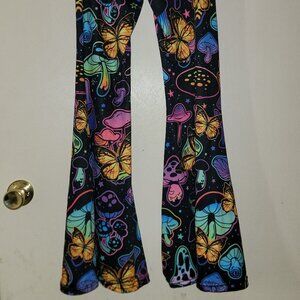 Lisa Frank style flare leggings